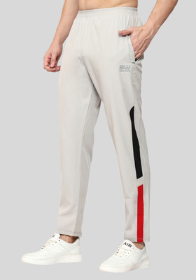 BW:BEATWIDE Solid Men Grey Track Pants