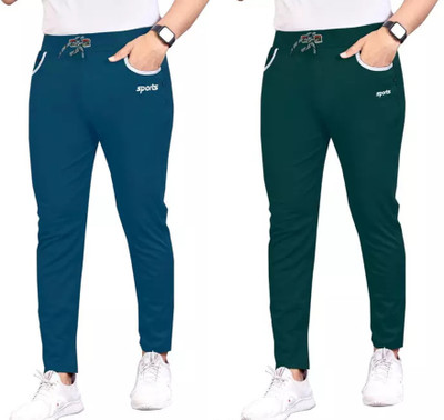 DEVICE OF HOVID FASHION Printed Men Blue, Dark Green Track Pants