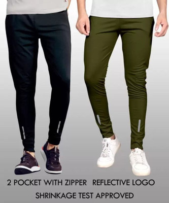 Covett Solid Men Grey Track Pants