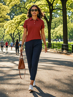 BlissClub Ultimate Tapered Joggers, Lite - Regular Solid Women Blue Track Pants