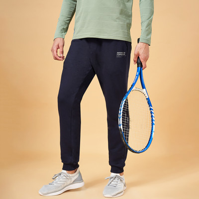 Ajile By Pantaloons Printed Men Dark Blue Track Pants