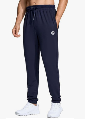 NetClick Printed Men Dark Blue Track Pants