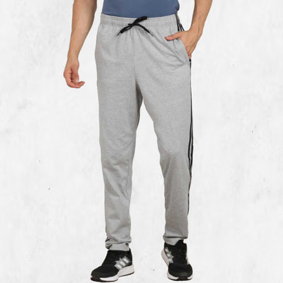 ANVST Striped Men Grey Track Pants