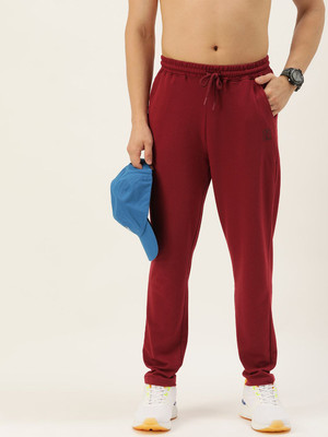 HARVARD Solid Men Maroon Track Pants