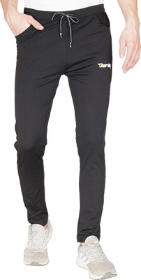 Burdy Striped Men Black Track Pants