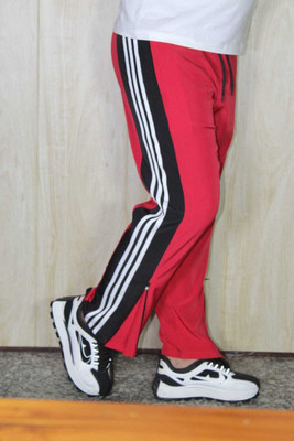 decades Striped Men Brown, Black, White Track Pants