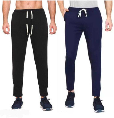 PHOREMA Solid Men Blue, Black Track Pants