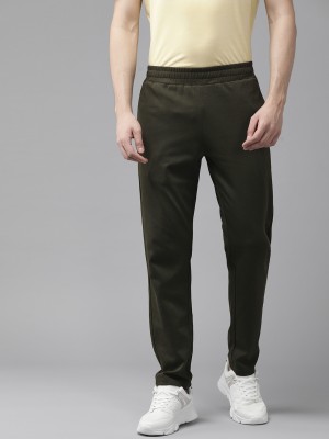 PERFKTU Solid Men Olive Track Pants