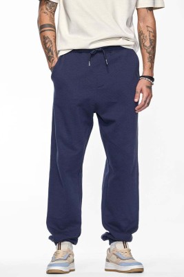 Snitch Solid Men Blue Track Pants