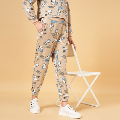 Honey By Pantaloons Printed Women White Track Pants