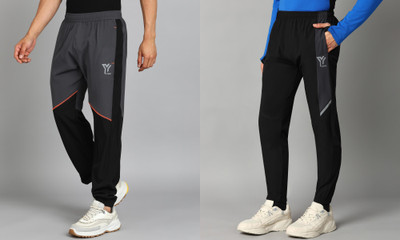 YUNEK Printed, Striped Men Multicolor Track Pants