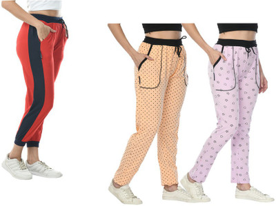 Indistar Printed Women Multicolor Track Pants