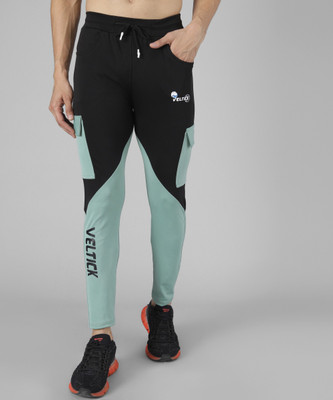 Veltick Colorblock Men Multicolor Track Pants