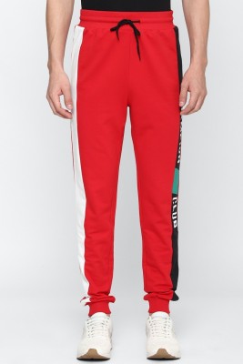 FOREVER 21 Striped Men Red Track Pants