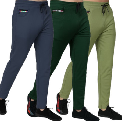 ROAR FIT Solid Men Multicolor Track Pants
