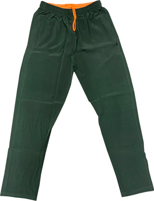 manra Striped Men Green Track Pants