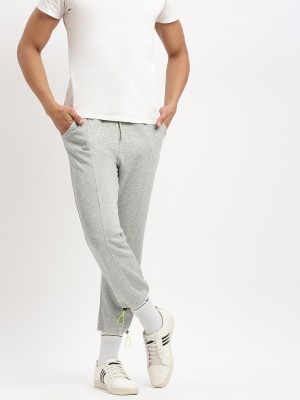 Showoff Solid Men Grey Track Pants