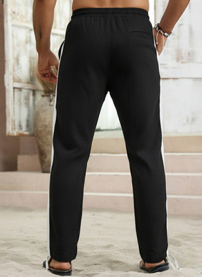 Dockstreet Solid Men White Track Pants