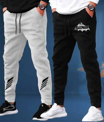 PKB garments Solid Men Black, Grey Track Pants