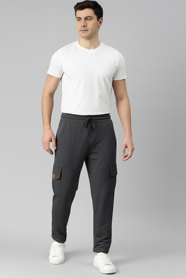 Vitaan Solid Men Grey Track Pants
