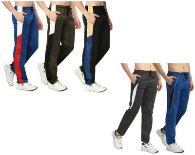 Indistar Solid Men Multicolor Track Pants