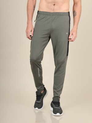 TECHNOSPORT Solid Men Green Track Pants