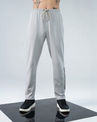 EDRIO Solid Men Grey Track Pants