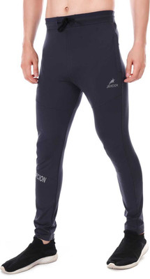 Jaxcion Solid Men Blue Track Pants