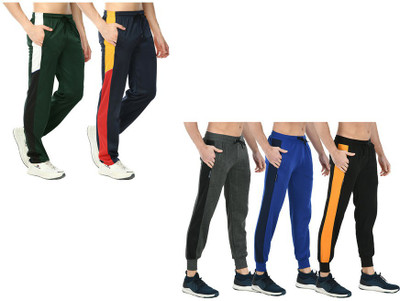 IndiWeaves Solid Men Multicolor Track Pants