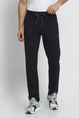 VAN HEUSEN Solid Men Dark Blue Track Pants