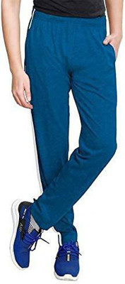 GSXMOL Solid Men Light Blue Track Pants