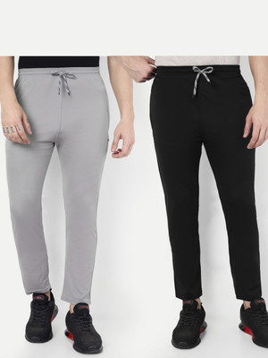 Vought Vick Solid Men Black, Grey Track Pants