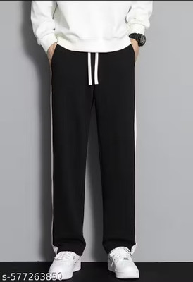 Rohit Tulli Solid Men Black Track Pants
