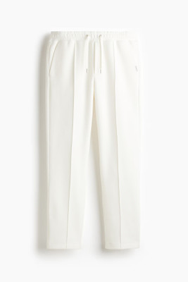 BTMZ Solid Men White Track Pants