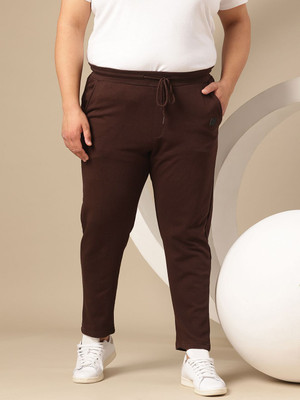 Sztori Solid Men Brown Track Pants
