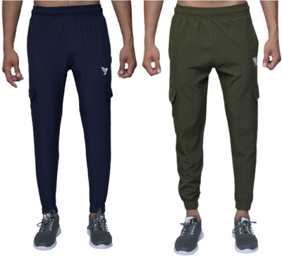 J FLISE Solid Men Multicolor Track Pants