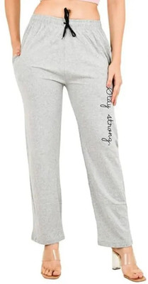 HARSHITA MART Printed Women Grey Track Pants
