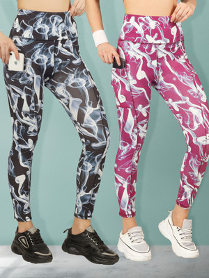BEYOGINI Printed Women Multicolor Track Pants