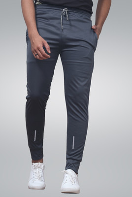ICEPERA Solid Men Grey Track Pants