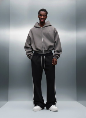 Dockstreet Striped Men White Track Pants