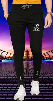 sonizeed sdmk Printed Men Black Track Pants