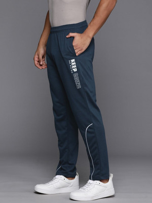 HRX by Hrithik Roshan Solid Men Blue Track Pants