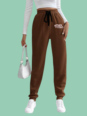 Tabadtod Solid Women Brown Track Pants
