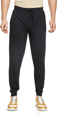 Fizzique Solid Men Black Track Pants