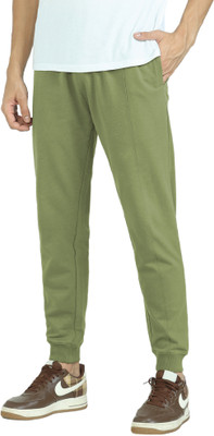 XYXX Solid Men Green Track Pants