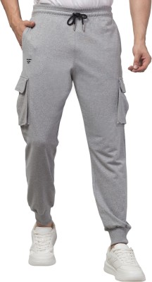 Fflirtygo Solid Men Grey Track Pants