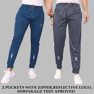 Kashvi Printed Men Blue, Grey Track Pants