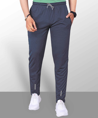 PS Traders Solid Men Grey Track Pants