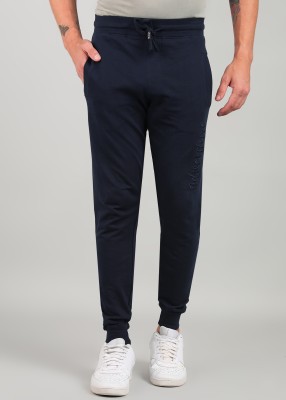 INTEGRITI Embroidered Men Dark Blue Track Pants