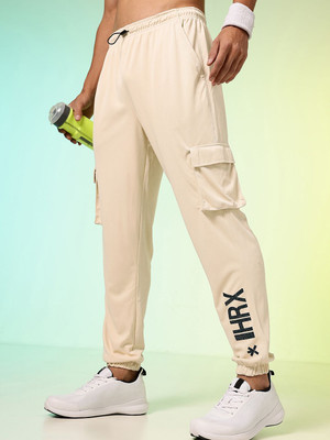 HRX by Hrithik Roshan Solid Men Beige Track Pants